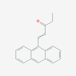 molecular formula C19H16O B14171305 1-(Anthracen-9-yl)pent-1-en-3-one CAS No. 921206-17-9