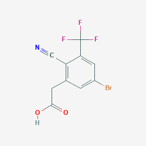 5-Bromo-2-cyano-3-(trifluoromethyl)phenylacetic acid