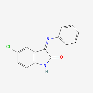 (3Z)-5-chloro-3-(phenylimino)-1,3-dihydro-2H-indol-2-one