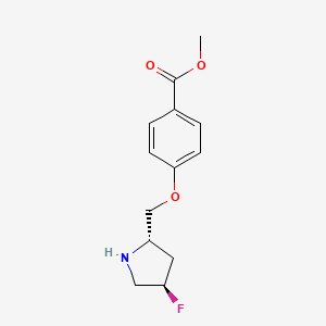 molecular formula C13H16FNO3 B14171596 Methyl 4-{[(2S,4R)-4-fluoropyrrolidin-2-yl]methoxy}benzoate CAS No. 922529-27-9