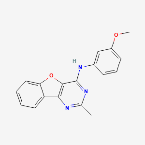 molecular formula C18H15N3O2 B14171605 N-(3-methoxyphenyl)-2-methyl-[1]benzofuro[3,2-d]pyrimidin-4-amine CAS No. 714927-07-8