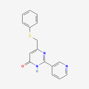 6-[(Phenylsulfanyl)methyl]-2-(3-pyridinyl)-4-pyrimidinol