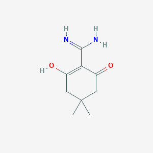 molecular formula C9H14N2O2 B1417163 2-(Diaminomethylene)-5,5-dimethylcyclohexane-1,3-dione CAS No. 384811-20-5