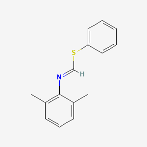 molecular formula C15H15NS B14171708 Phenyl (2,6-dimethylphenyl)methanimidothioate CAS No. 924622-04-8