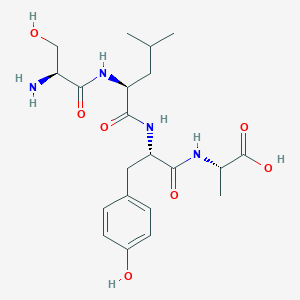 molecular formula C21H32N4O7 B14171724 L-Seryl-L-leucyl-L-tyrosyl-L-alanine CAS No. 925896-70-4