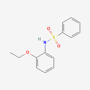 molecular formula C14H15NO3S B14171916 N-(2-ethoxyphenyl)benzenesulfonamide CAS No. 160878-29-5
