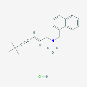 molecular formula C21H26ClN B1417195 N-[-6,6-dimethyl-2-hepten-4-yn-1-yl]-N-(methyl-d3)-1-naphthalenemethanamine,monohydrochloride 