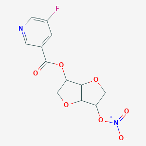 molecular formula C12H11FN2O7 B141720 Furo(3,2-b)furan, D-glucitol deriv. CAS No. 135304-12-0