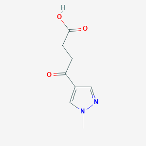 molecular formula C8H10N2O3 B1417204 4-(1-methyl-1H-pyrazol-4-yl)-4-oxobutanoic acid CAS No. 1152553-14-4