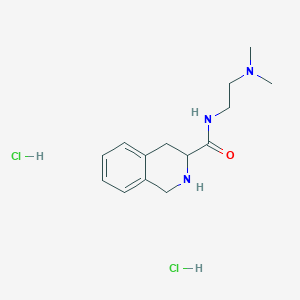 molecular formula C14H23Cl2N3O B1417207 N-[2-(dimethylamino)ethyl]-1,2,3,4-tetrahydroisoquinoline-3-carboxamide dihydrochloride CAS No. 1214014-55-7