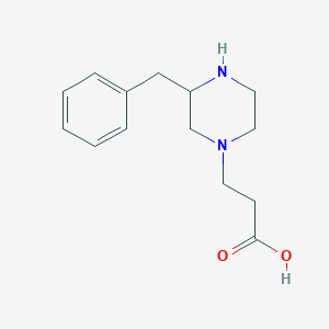 molecular formula C14H20N2O2 B14172105 3-(3-Benzylpiperazin-1-YL)propanoic acid 
