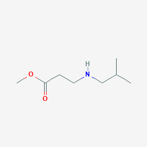 molecular formula C8H17NO2 B1417213 Methyl 3-[(2-methylpropyl)amino]propanoate CAS No. 289656-94-6