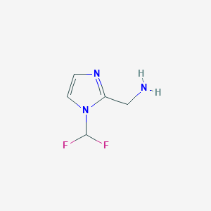 [1-(difluoromethyl)-1H-imidazol-2-yl]methanamine