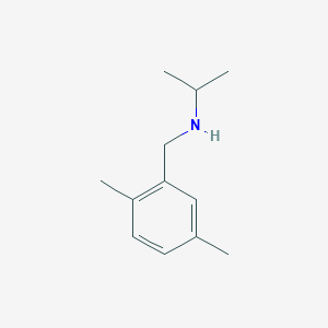molecular formula C12H19N B1417218 [(2,5-Dimethylphenyl)methyl](propan-2-yl)amine CAS No. 1047816-29-4