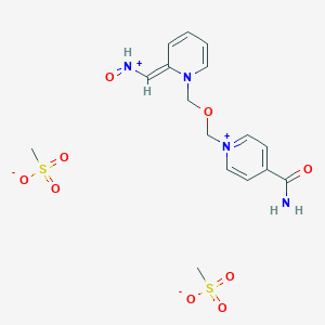 molecular formula C16H22N4O9S2 B141722 Asoxime dimethanesulfonate CAS No. 144252-71-1