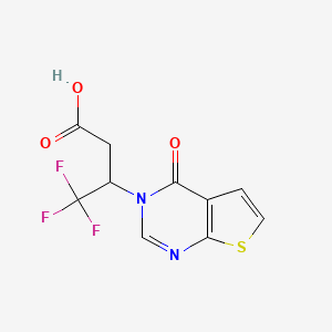 4,4,4-trifluoro-3-(4-oxothieno[2,3-d]pyrimidin-3(4H)-yl)butanoic acid