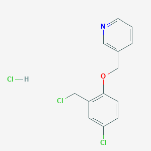 3-[4-Chloro-2-(chloromethyl)phenoxymethyl]pyridine hydrochloride