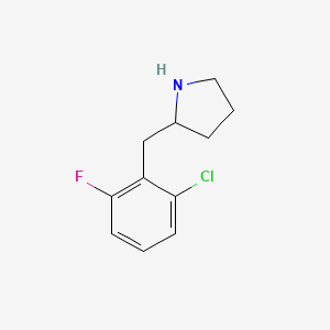 2-[(2-Chloro-6-fluorophenyl)methyl]pyrrolidine