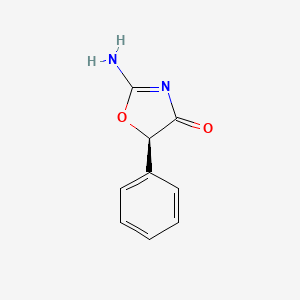 molecular formula C9H8N2O2 B14172282 (5R)-2-amino-5-phenyl-4(5h)-oxazolone CAS No. 3469-01-0