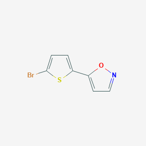 molecular formula C7H4BrNOS B141723 2-Bromo-5-(isoxazol-5-yl)thiophene CAS No. 138716-31-1