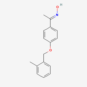 N-(1-{4-[(2-methylphenyl)methoxy]phenyl}ethylidene)hydroxylamine