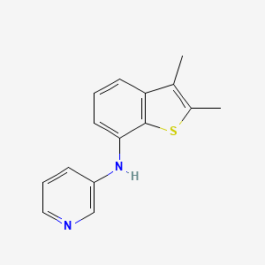 molecular formula C15H14N2S B14172339 N-(2,3-Dimethyl-1-benzothiophen-7-yl)pyridin-3-amine CAS No. 924660-98-0