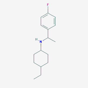 4-ethyl-N-[1-(4-fluorophenyl)ethyl]cyclohexan-1-amine