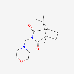 molecular formula C15H24N2O3 B14172433 N-(Morpholinomethyl)camphorimide CAS No. 1687-80-5