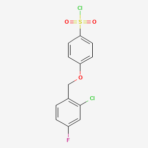 4-((2-Chloro-4-fluorobenzyl)oxy)benzene-1-sulfonyl chloride