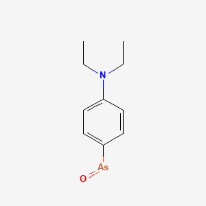 molecular formula C10H14AsNO B14172479 ANILINE, p-ARSENOSO-N,N-DIETHYL- CAS No. 4164-06-1