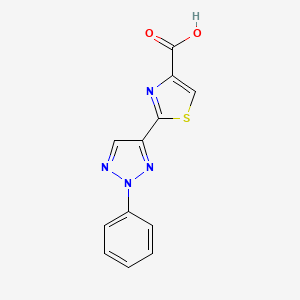 2-(2-phenyl-2H-1,2,3-triazol-4-yl)-1,3-thiazole-4-carboxylic acid
