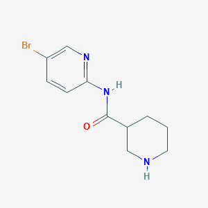 N-(5-bromopyridin-2-yl)piperidine-3-carboxamide