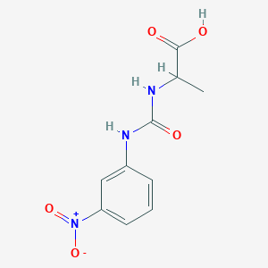 molecular formula C10H11N3O5 B1417265 N-{[(3-nitrophenyl)amino]carbonyl}alanine CAS No. 1164136-66-6