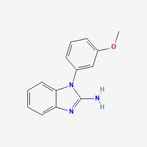 molecular formula C14H13N3O B1417270 1-(3-methoxyphenyl)-1H-1,3-benzodiazol-2-amine CAS No. 1038303-13-7