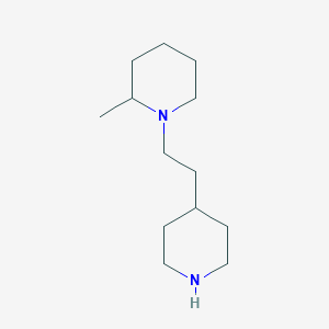 B1417271 2-Methyl-1-[2-(piperidin-4-yl)ethyl]piperidine CAS No. 1092276-49-7