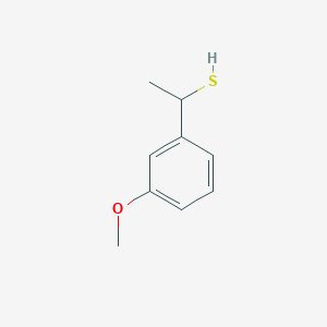 molecular formula C9H12OS B1417277 1-(3-Methoxyphenyl)ethane-1-thiol CAS No. 1092300-41-8