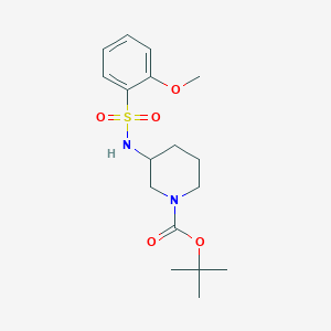 molecular formula C17H26N2O5S B14172792 tert-Butyl 3-[(2-methoxybenzene-1-sulfonyl)amino]piperidine-1-carboxylate CAS No. 1010090-02-4