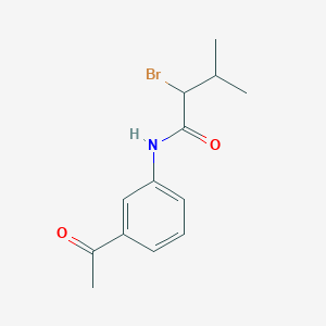 molecular formula C13H16BrNO2 B1417280 N-(3-乙酰苯基)-2-溴-3-甲基丁酰胺 CAS No. 1094533-53-5