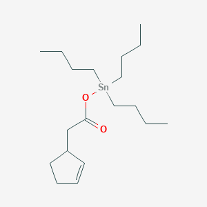 molecular formula C19H36O2Sn B14172886 Tributyl{[(cyclopent-2-en-1-yl)acetyl]oxy}stannane CAS No. 922174-73-0