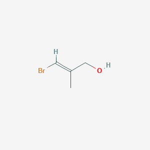 molecular formula C₄H₇BrO B141729 3-溴-2-甲基-2-丙烯-1-醇 CAS No. 89089-31-6