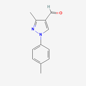 molecular formula C12H12N2O B1417291 3-Methyl-1-p-tolyl-1H-pyrazole-4-carbaldehyde CAS No. 1152504-06-7