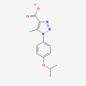 5-methyl-1-[4-(propan-2-yloxy)phenyl]-1H-1,2,3-triazole-4-carboxylic acid