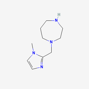 molecular formula C10H18N4 B1417295 1-[(1-methyl-1H-imidazol-2-yl)methyl]-1,4-diazepane CAS No. 1094317-96-0
