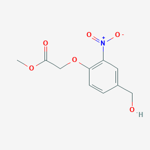 molecular formula C10H11NO6 B1417298 2-[4-(羟甲基)-2-硝基苯氧基]乙酸甲酯 CAS No. 308815-81-8