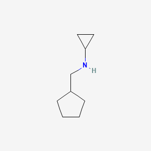 molecular formula C9H17N B1417299 N-(cyclopentylmethyl)cyclopropanamine CAS No. 1152879-53-2