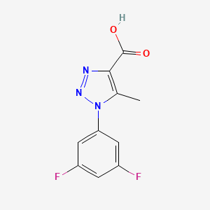 molecular formula C10H7F2N3O2 B1417302 1-(3,5-difluorophenyl)-5-methyl-1H-1,2,3-triazole-4-carboxylic acid CAS No. 1094411-40-1