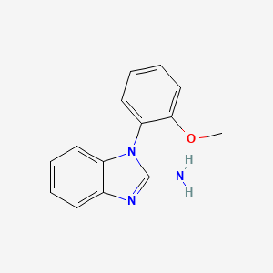 molecular formula C14H13N3O B1417306 1-(2-methoxyphenyl)-1H-1,3-benzodiazol-2-amine CAS No. 33235-39-1