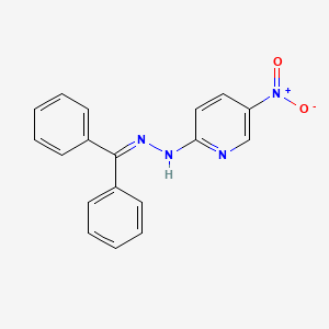 molecular formula C18H14N4O2 B14173076 N-[(diphenylmethylene)amino]-5-nitro-2-pyridinamine CAS No. 6311-06-4