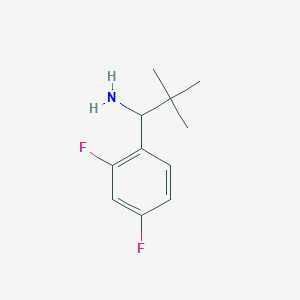 molecular formula C11H15F2N B1417308 1-(2,4-Difluorophenyl)-2,2-dimethylpropan-1-amine CAS No. 1021067-85-5