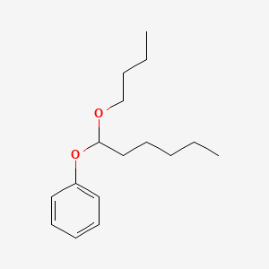 molecular formula C16H26O2 B14173107 [(1-Butoxyhexyl)oxy]benzene CAS No. 923035-51-2